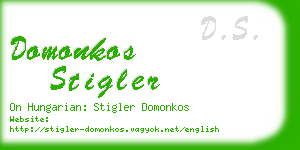 domonkos stigler business card